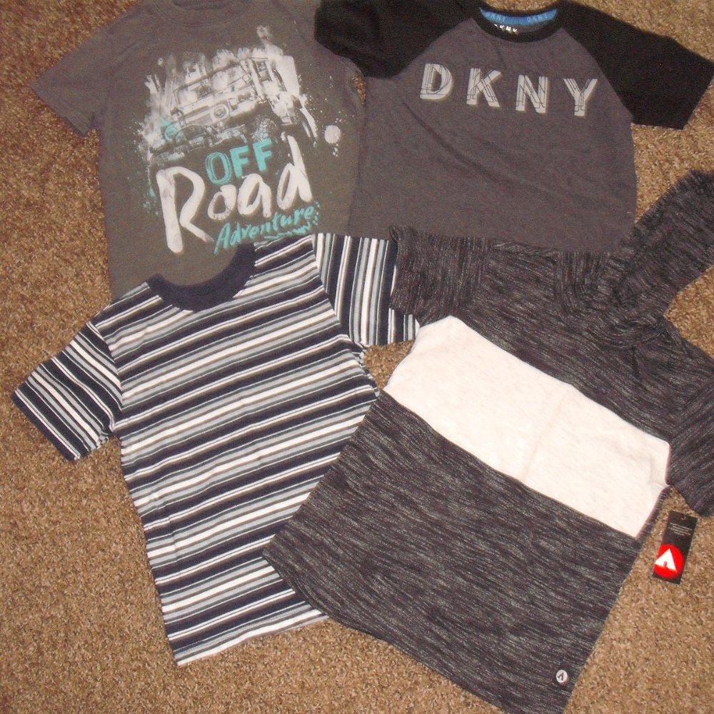 4 short sleeve shirts age 5 / 5t one is new NWT - Picture 2 of 2